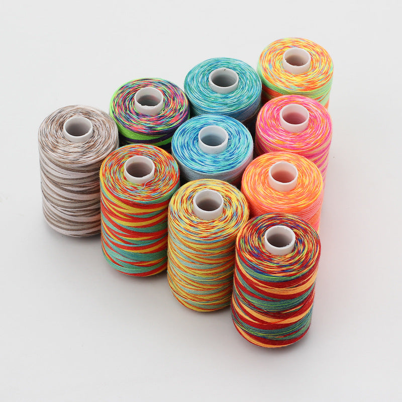 Accessories Sewing Machine Thread Polyester Color Space Dyeing Sewing Threads for Art & Craft