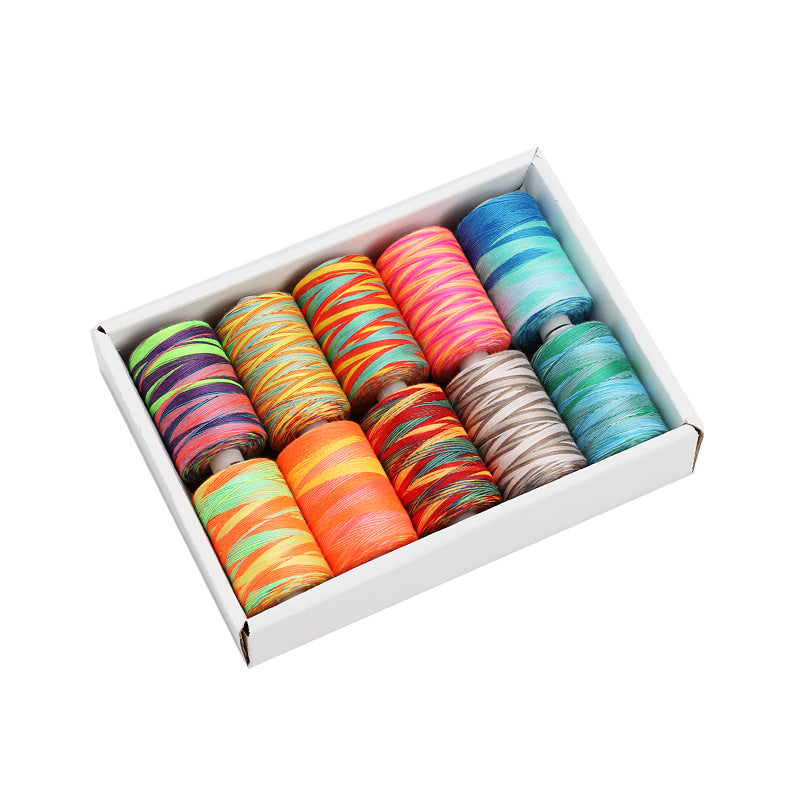 Accessories Sewing Machine Thread Polyester Color Space Dyeing Sewing Threads for Art & Craft