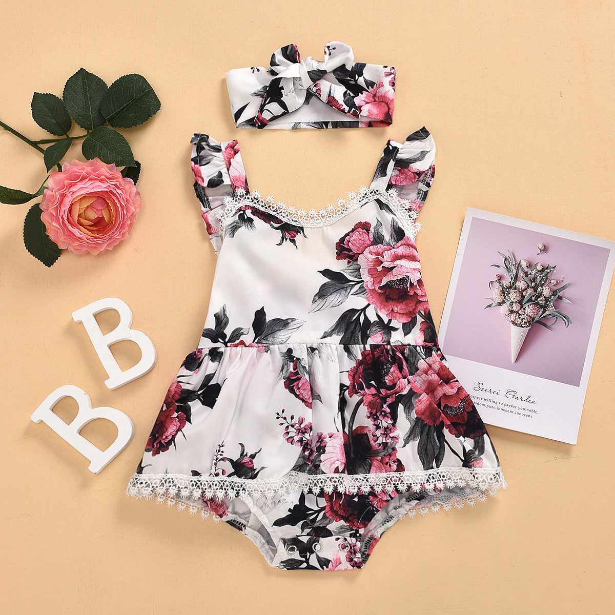 Girls Girls Clothing, Girls Jumpsuit, Printed Floral Jumpsuit