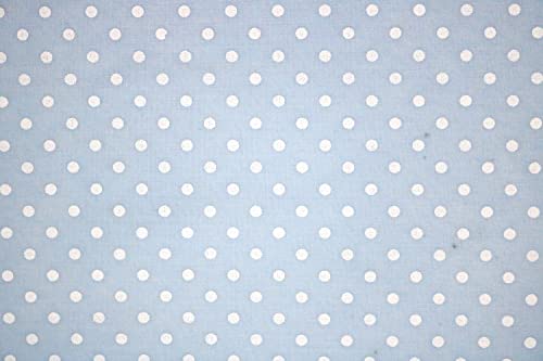 PYRHAN Polka Dots Polycotton Prints | 45 inch Wide Dress Fabric Material by Meters | Floral Polycotton Print Used in Sewing Kit and Accessories | Quilting Fabric