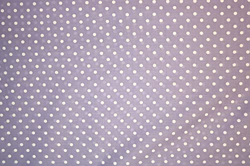 PYRHAN Polka Dots Polycotton Prints | 45 inch Wide Dress Fabric Material by Meters | Floral Polycotton Print Used in Sewing Kit and Accessories | Quilting Fabric