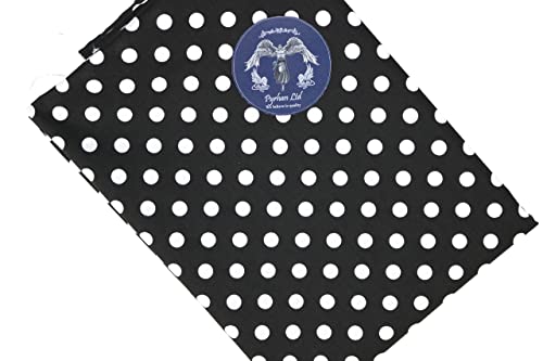 PYRHAN Polka Dots Polycotton Prints | 45 inch Wide Dress Fabric Material by Meters | Floral Polycotton Print Used in Sewing Kit and Accessories | Quilting Fabric