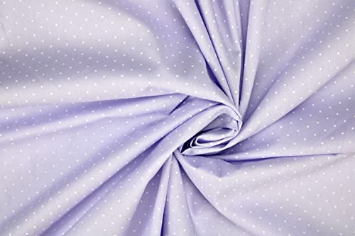 PYRHAN Polka Dots Polycotton Prints | 45 inch Wide Dress Fabric Material by Meters | Floral Polycotton Print Used in Sewing Kit and Accessories | Quilting Fabric