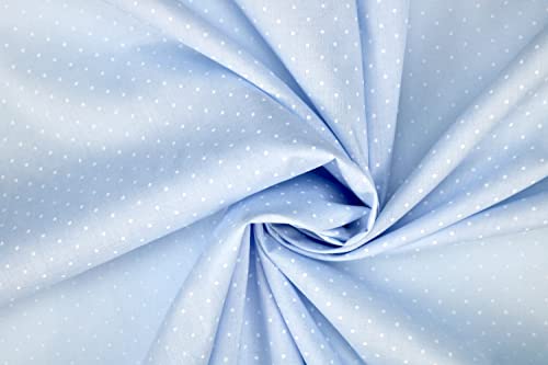 PYRHAN Polka Dots Polycotton Prints | 45 inch Wide Dress Fabric Material by Meters | Floral Polycotton Print Used in Sewing Kit and Accessories | Quilting Fabric