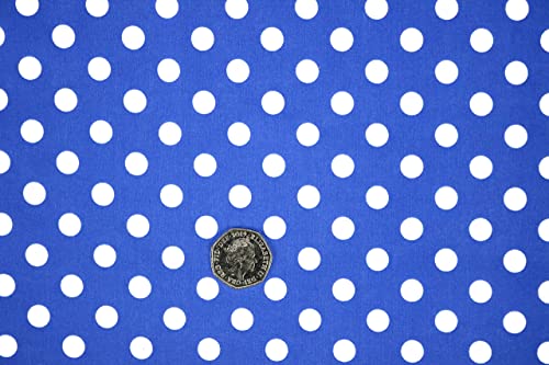 PYRHAN Polka Dots Polycotton Prints | 45 inch Wide Dress Fabric Material by Meters | Floral Polycotton Print Used in Sewing Kit and Accessories | Quilting Fabric