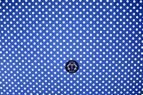 PYRHAN Polka Dots Polycotton Prints | 45 inch Wide Dress Fabric Material by Meters | Floral Polycotton Print Used in Sewing Kit and Accessories | Quilting Fabric