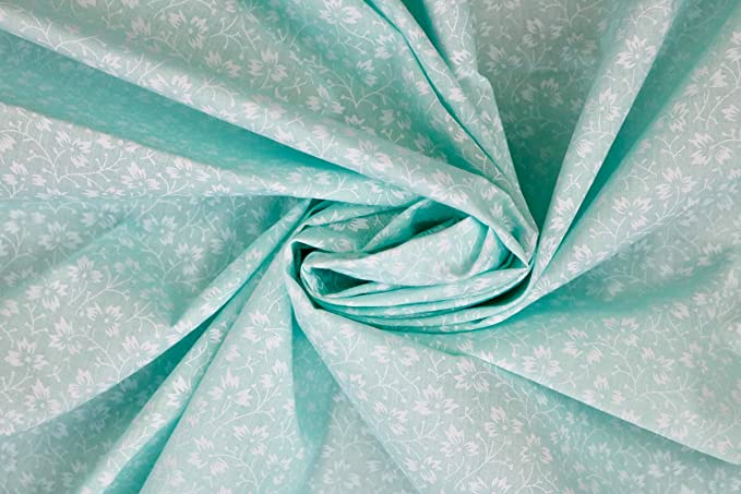 Pyrhan Tiny Pastle Vintage Floral Polycotton Prints | 45 Inch Wide Dress Craft Fabric Material by The Metre | Floral Polycotton Print Used in Sewing Kit and Accessories-Quilting Fabric.