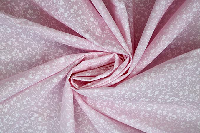 Pyrhan Tiny Pastle Vintage Floral Polycotton Prints | 45 Inch Wide Dress Craft Fabric Material by The Metre | Floral Polycotton Print Used in Sewing Kit and Accessories-Quilting Fabric.
