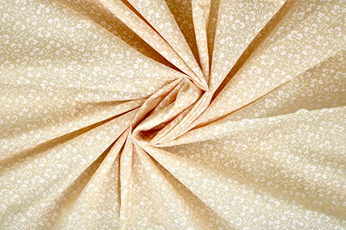 Pyrhan Tiny Pastle Vintage Floral Polycotton Prints | 45 Inch Wide Dress Craft Fabric Material by The Metre | Floral Polycotton Print Used in Sewing Kit and Accessories-Quilting Fabric.