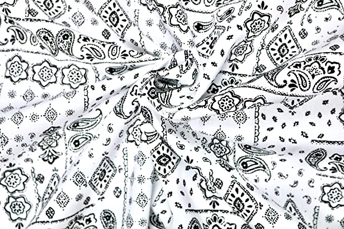 Pyrhan Paisley 100% Pure Cotton Prints – 60 inches (148 cm Approx) Wide Fabric Sold by The metre - Perfect for Sewing Projects and Dress Making.