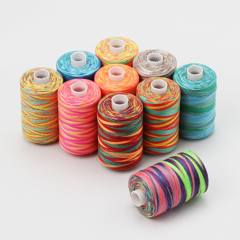 Accessories Sewing Machine Thread Polyester Color Space Dyeing Sewing Threads for Art & Craft