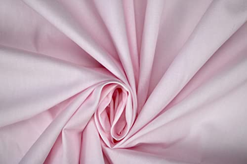 PYRHAN LTD Plain Poplin Polycotton Fabric by The Metre UK | 112 cm | Dressmaking Fabric | Dress Fabric Material for Sewing Dressmaking and Mask | 65% Polyester 35% Cotton