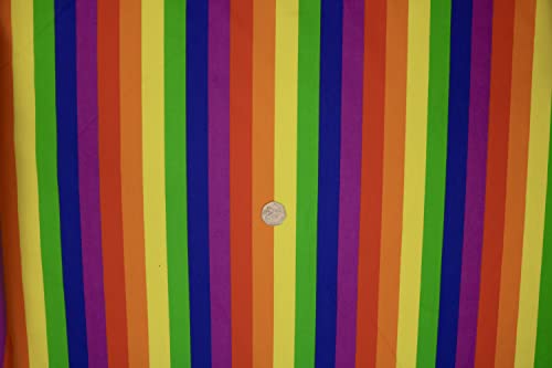 Pyrhan Gay Pride Flags Polycotton Prints | 45 Inch Wide Dress Craft Fabric Material by The Metre | Gay Flag Polycotton Print Used in Sewing Kit and Accessories-Quilting Fabric (10mm)