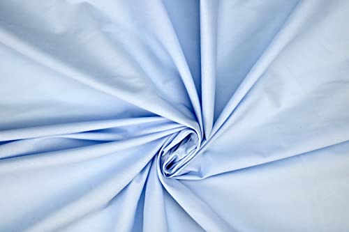 PYRHAN LTD Plain Poplin Polycotton Fabric by The Metre UK | 112 cm | Dressmaking Fabric | Dress Fabric Material for Sewing Dressmaking and Mask | 65% Polyester 35% Cotton