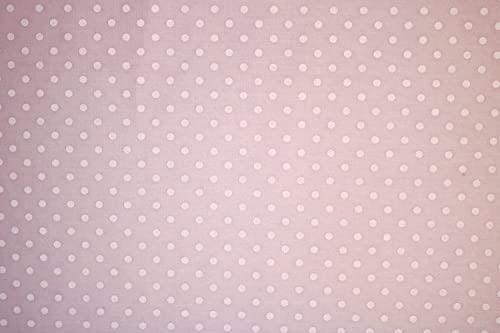 PYRHAN Polka Dots Polycotton Prints | 45 inch Wide Dress Fabric Material by Meters | Floral Polycotton Print Used in Sewing Kit and Accessories | Quilting Fabric