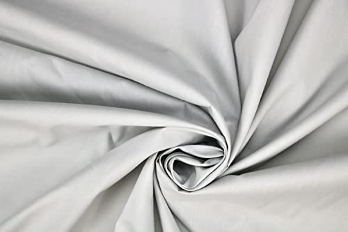 PYRHAN LTD Plain Poplin Polycotton Fabric by The Metre UK | 112 cm | Dressmaking Fabric | Dress Fabric Material for Sewing Dressmaking and Mask | 65% Polyester 35% Cotton