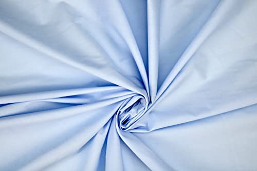 PYRHAN LTD Plain Poplin Polycotton Fabric by The Metre UK | 112 cm | Dressmaking Fabric | Dress Fabric Material for Sewing Dressmaking and Mask | 65% Polyester 35% Cotton