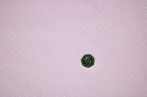 PYRHAN Polka Dots Polycotton Prints | 45 inch Wide Dress Fabric Material by Meters | Floral Polycotton Print Used in Sewing Kit and Accessories | Quilting Fabric
