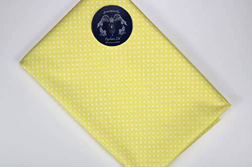 PYRHAN Polka Dots Polycotton Prints | 45 inch Wide Dress Fabric Material by Meters | Floral Polycotton Print Used in Sewing Kit and Accessories | Quilting Fabric