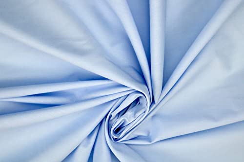 PYRHAN LTD Plain Poplin Polycotton Fabric by The Metre UK | 112 cm | Dressmaking Fabric | Dress Fabric Material for Sewing Dressmaking and Mask | 65% Polyester 35% Cotton