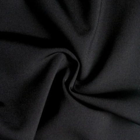 Pyrhan Ltd We believe in Quality Polycotton Black Dress Fabric Material Plain Colour By The Metre 115cm wide (45)