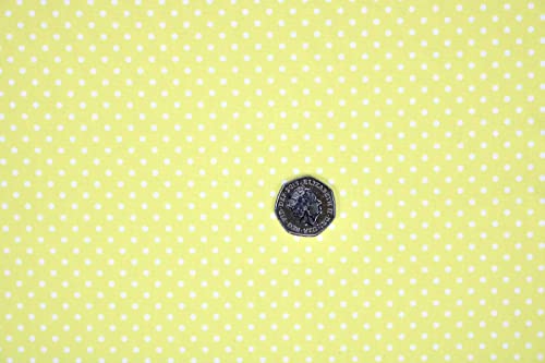 PYRHAN Polka Dots Polycotton Prints | 45 inch Wide Dress Fabric Material by Meters | Floral Polycotton Print Used in Sewing Kit and Accessories | Quilting Fabric