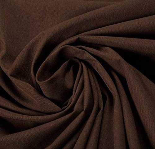 PYRHAN LTD Plain Poplin Polycotton Fabric by The Metre UK | 112 cm | Dressmaking Fabric | Dress Fabric Material for Sewing Dressmaking and Mask | 65% Polyester 35% Cotton