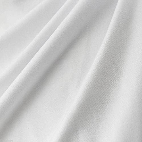 PYRHAN LTD Plain Poplin Polycotton Fabric by The Metre UK | 112 cm | Dressmaking Fabric | Dress Fabric Material for Sewing Dressmaking and Mask | 65% Polyester 35% Cotton
