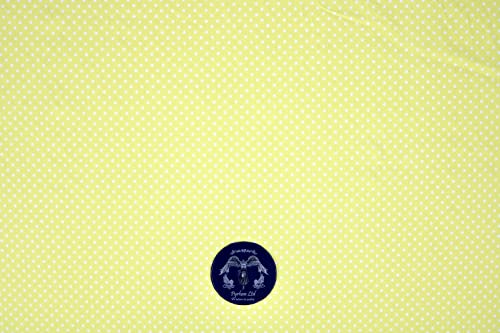 PYRHAN Polka Dots Polycotton Prints | 45 inch Wide Dress Fabric Material by Meters | Floral Polycotton Print Used in Sewing Kit and Accessories | Quilting Fabric