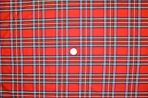 Pyrhan Royal Steward Tartan Woven Polycotton Dress Fabric 58 inch Wide Material Sold by The Metre Polycotton Print Used in Sewing Kit and Accessories-Quilting Fabric.
