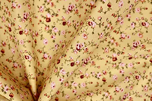 Pyrhan Delicate Floral Polycotton Prints –45 Inch Wide Dress Fabric Material by The Metre -Floral Polycotton Print Used in Sewing Kit and Accessories-Quilting Fabric…