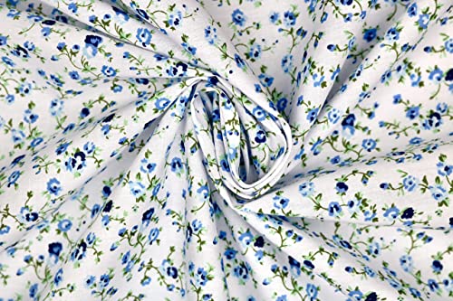 Pyrhan Delicate Floral Polycotton Prints –45 Inch Wide Dress Fabric Material by The Metre -Floral Polycotton Print Used in Sewing Kit and Accessories-Quilting Fabric…