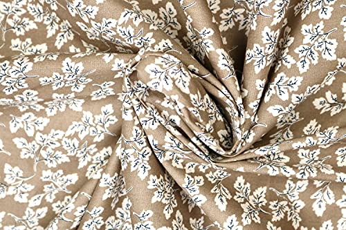 Pyrhan Maple Leaves 100% Pure Cotton Prints – 60 inches (148 cm Approx) Wide Fabric Sold by The metre - Perfect for Sewing Projects and Dress Making.