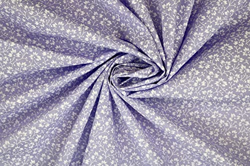 Pyrhan Tiny Pastle Vintage Floral Polycotton Prints | 45 Inch Wide Dress Craft Fabric Material by The Metre | Floral Polycotton Print Used in Sewing Kit and Accessories-Quilting Fabric.