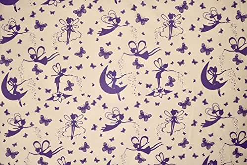 Pyrhan Fairy Tale Polycotton Prints –45 Inch Wide Dress Fabric Material by The Metre -Floral Polycotton Print Used in Sewing Kit and Accessories-Quilting Fabric.