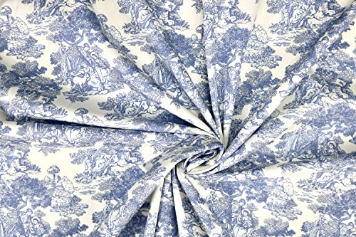 Pyrhan Art Village Life 100% Pure Cotton Prints – 45 inches (114 cm Approx) Wide Fabric Sold by The metre - Perfect for Sewing Projects and Dress Making.