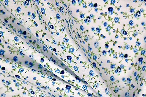 Pyrhan Delicate Floral Polycotton Prints –45 Inch Wide Dress Fabric Material by The Metre -Floral Polycotton Print Used in Sewing Kit and Accessories-Quilting Fabric…
