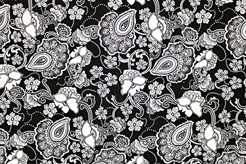 Pyrhan Paisley 100% Pure Cotton Prints – 60 inches (148 cm Approx) Wide Fabric Sold by The metre - Perfect for Sewing Projects and Dress Making.