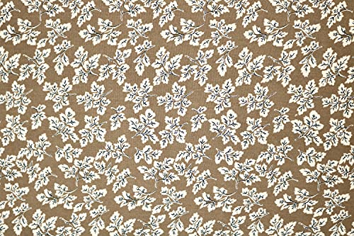 Pyrhan Maple Leaves 100% Pure Cotton Prints – 60 inches (148 cm Approx) Wide Fabric Sold by The metre - Perfect for Sewing Projects and Dress Making.