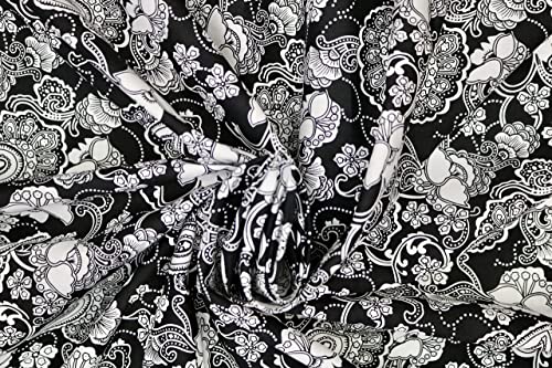 Pyrhan Paisley 100% Pure Cotton Prints – 60 inches (148 cm Approx) Wide Fabric Sold by The metre - Perfect for Sewing Projects and Dress Making.