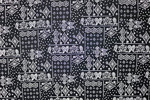 Pyrhan Paisley 100% Pure Cotton Prints – 60 inches (148 cm Approx) Wide Fabric Sold by The metre - Perfect for Sewing Projects and Dress Making.