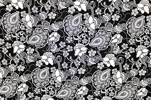 Pyrhan Paisley 100% Pure Cotton Prints – 60 inches (148 cm Approx) Wide Fabric Sold by The metre - Perfect for Sewing Projects and Dress Making.