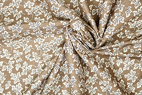 Pyrhan Maple Leaves 100% Pure Cotton Prints – 60 inches (148 cm Approx) Wide Fabric Sold by The metre - Perfect for Sewing Projects and Dress Making.