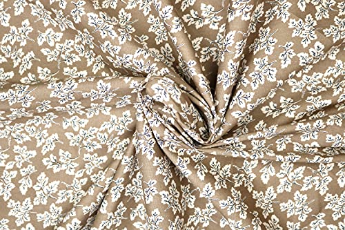 Pyrhan Maple Leaves 100% Pure Cotton Prints – 60 inches (148 cm Approx) Wide Fabric Sold by The metre - Perfect for Sewing Projects and Dress Making.