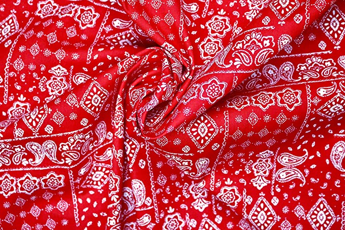Pyrhan Paisley 100% Pure Cotton Prints – 60 inches (148 cm Approx) Wide Fabric Sold by The metre - Perfect for Sewing Projects and Dress Making.