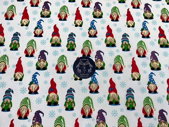 Pyrhan Art & Craft Children Nursery Football Polycotton Prints | 45 Inch Wide Dress Craft Fabric Material by The Metre | Polycotton Print Used in Sewing Kit and Accessories.